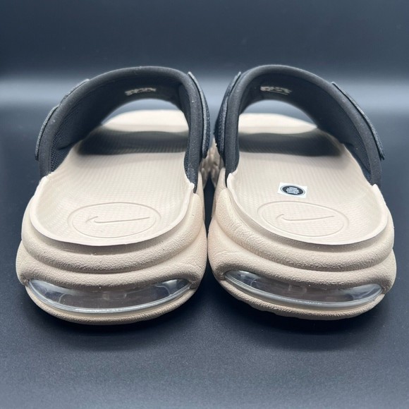 Nike Air More Uptempo Slide Sandals Black/Multi-Color/Sand Drift/Clear - Picture 6 of 7